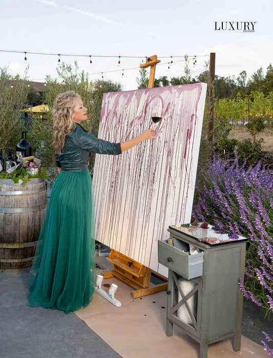 “dried lavender, sage + rosemary shrub, deepened by crushed summer plum + blueberry skins”
